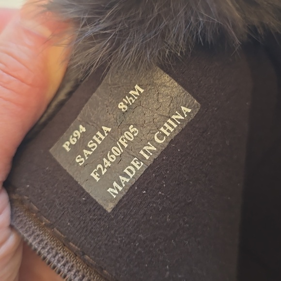 Coach Women's Monogram C's Quilted Sasha Winter Snow Boots Fur Trim Size 8.5 - Picture 13 of 17